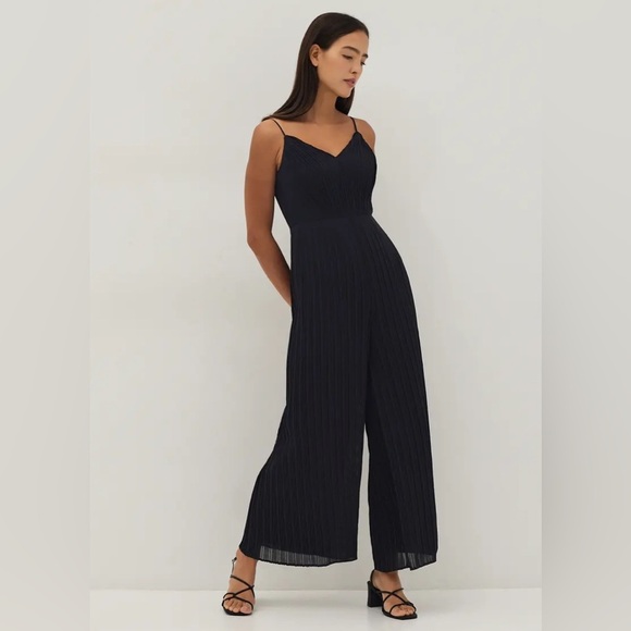Love Bonito Marlene Straight Leg Pleated Jumpsuit | Wedding, Cocktail | NWT | S - Picture 9 of 12